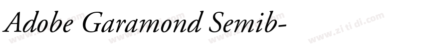 Adobe Garamond Semib字体转换